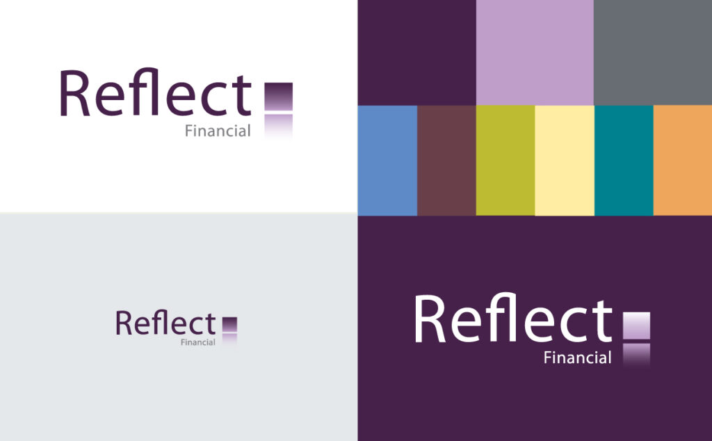 Brand identity design for Reflect Financial
